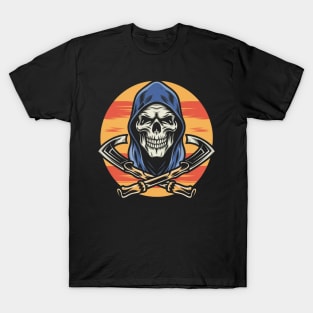 Traditional Grim Reaper Tattoo T-Shirt